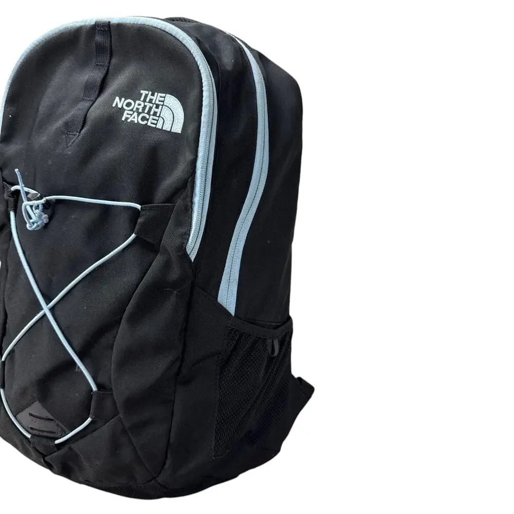 The North Face Jester Backpack Black Light Blue FlexVent Laptop Travel Bag 27L